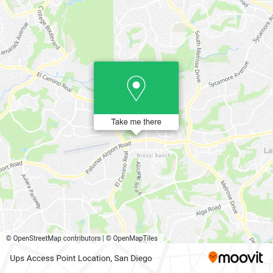Ups Access Point Location map