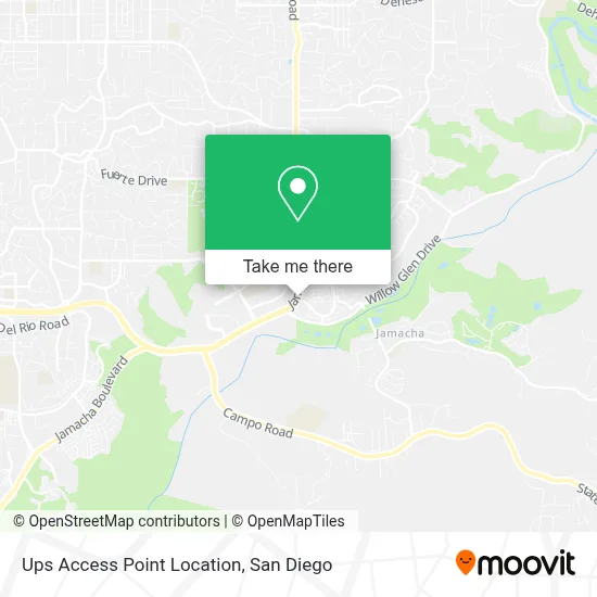 Ups Access Point Location map
