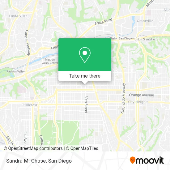 Sandra M. Chase map