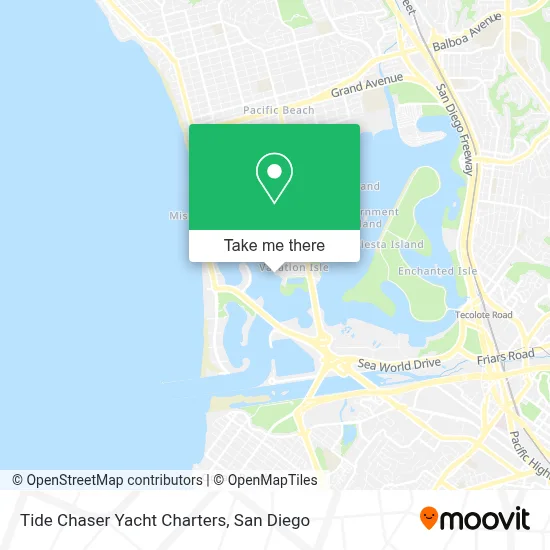 Tide Chaser Yacht Charters map