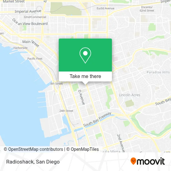 Radioshack map