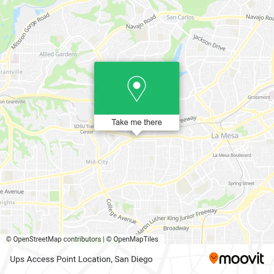 Ups Access Point Location map