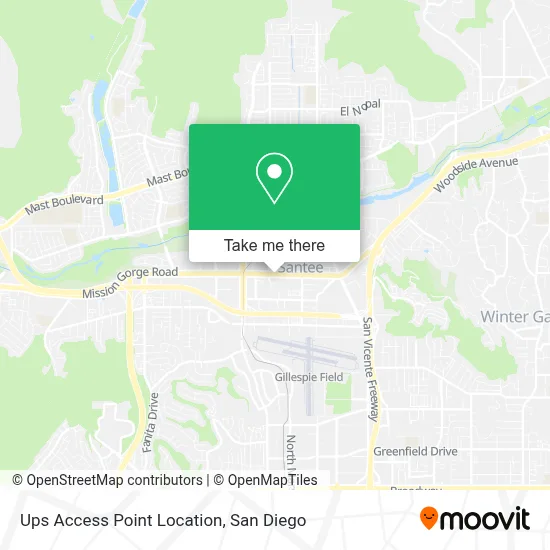 Ups Access Point Location map
