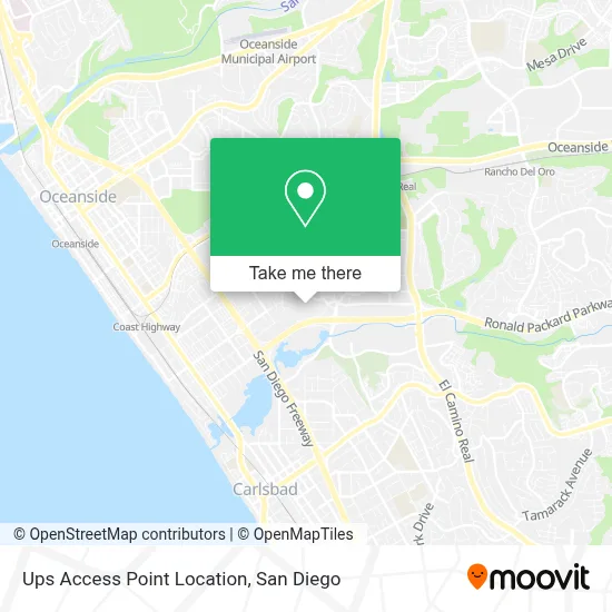 Ups Access Point Location map