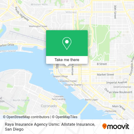 Raya Insurance Agency Usmc: Allstate Insurance map