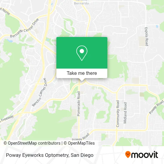 Poway Eyeworks Optometry map