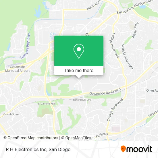 R H Electronics Inc map