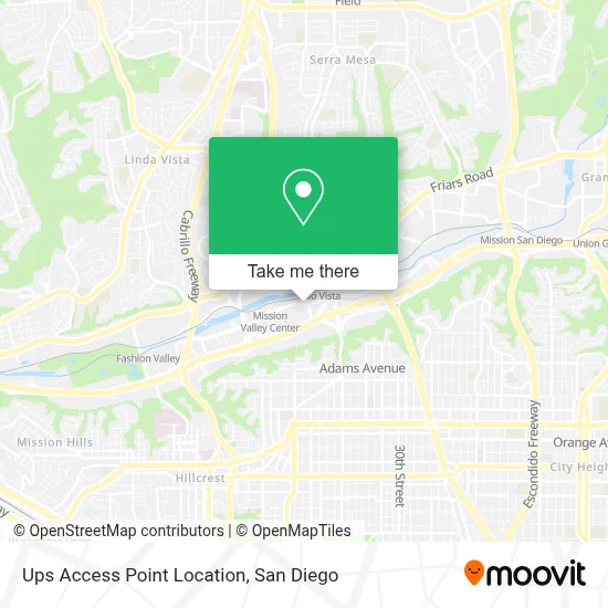 Ups Access Point Location map