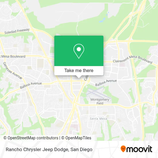 Rancho Chrysler Jeep Dodge map