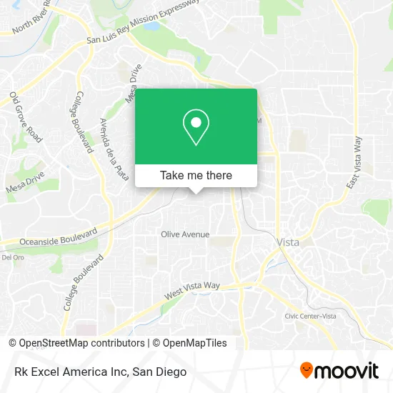 Rk Excel America Inc map