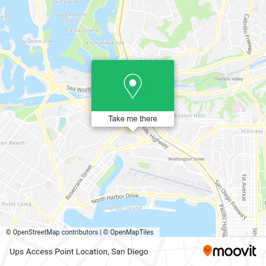 Ups Access Point Location map