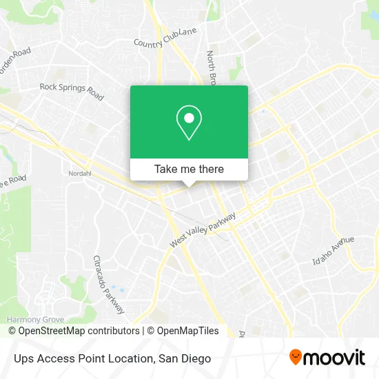 Ups Access Point Location map