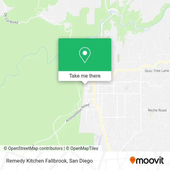 Remedy Kitchen Fallbrook map