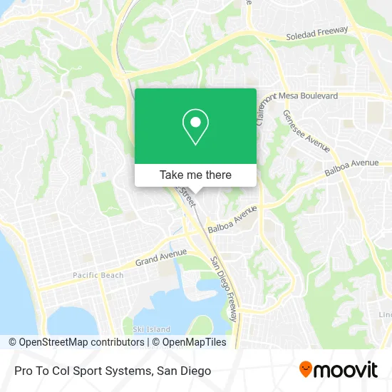 Pro To Col Sport Systems map