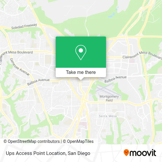 Ups Access Point Location map