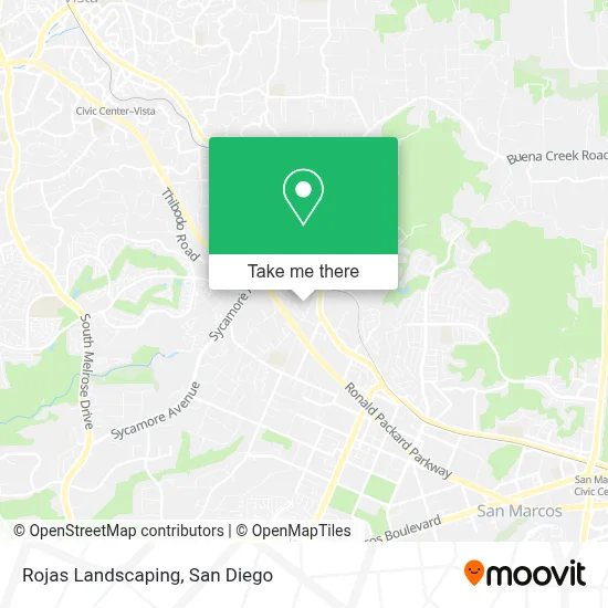 Rojas Landscaping map