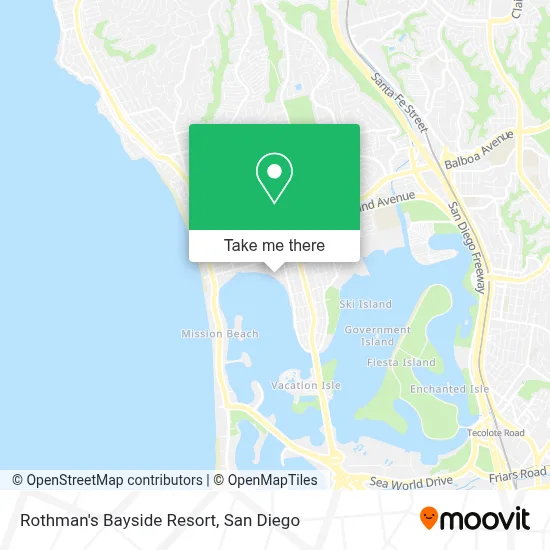 Rothman's Bayside Resort map