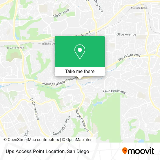 Ups Access Point Location map