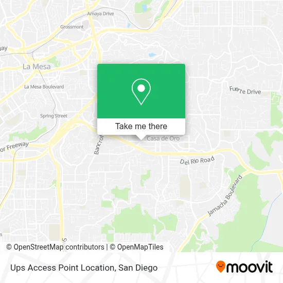 Ups Access Point Location map