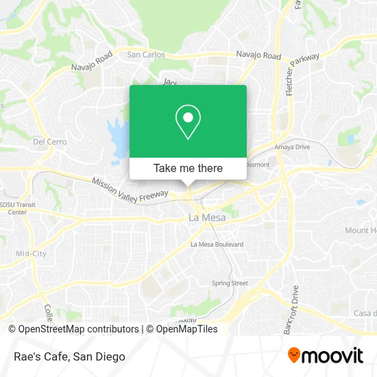 Rae's Cafe map