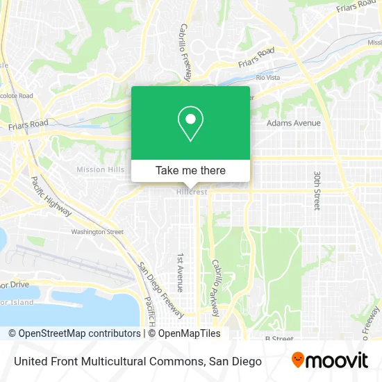 United Front Multicultural Commons map