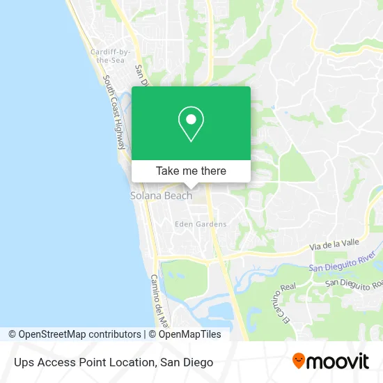 Ups Access Point Location map