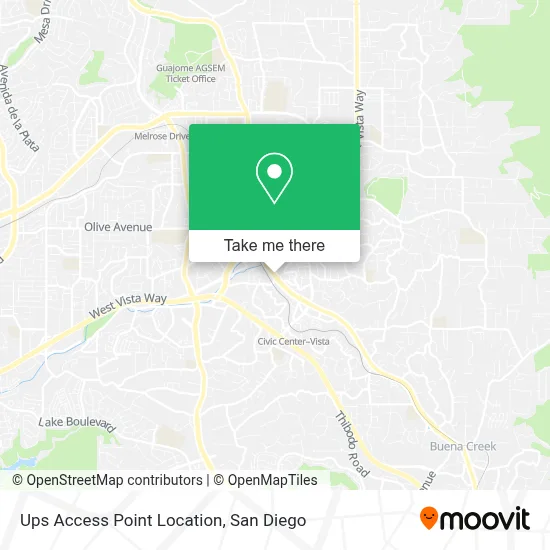 Ups Access Point Location map