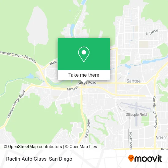 Raclin Auto Glass map