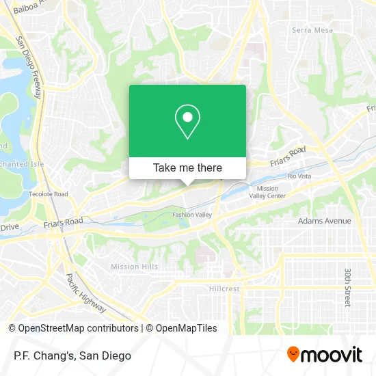 P.F. Chang's map