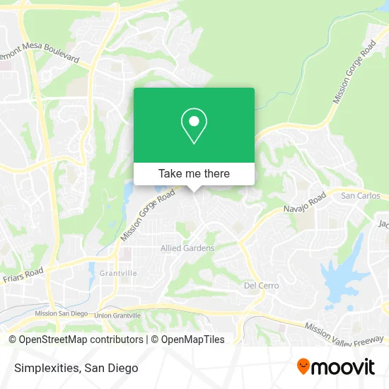 Simplexities map