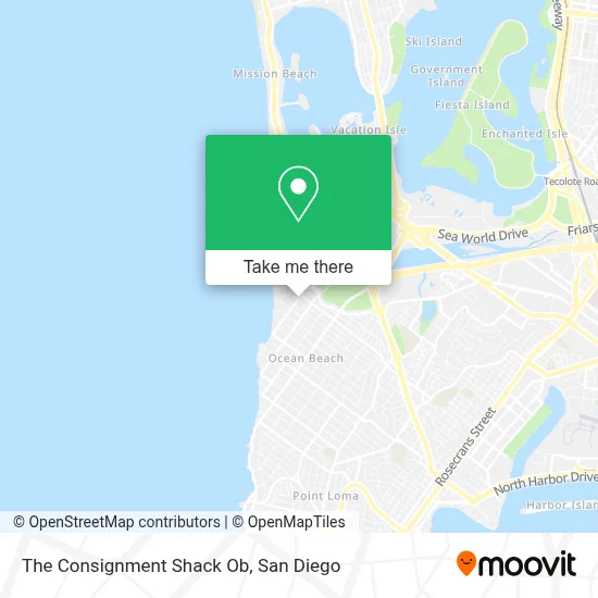 The Consignment Shack Ob map