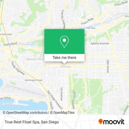 True Rest Float Spa map