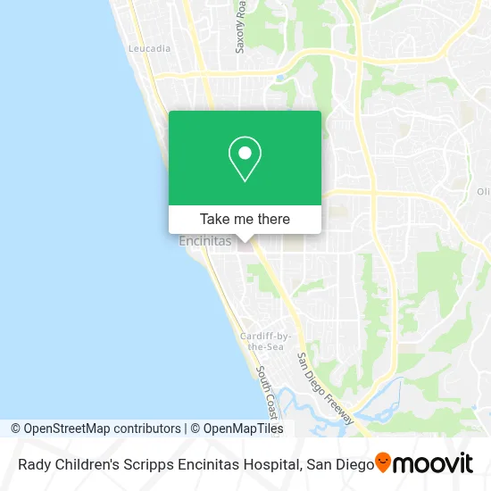 Rady Children's Scripps Encinitas Hospital map