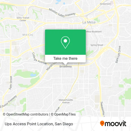 Ups Access Point Location map
