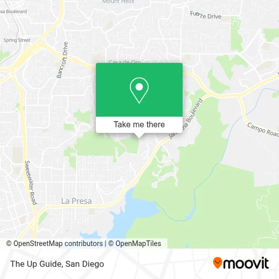 The Up Guide map