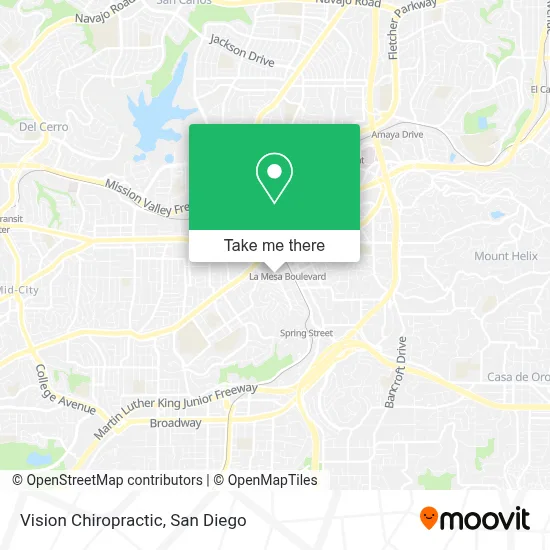 Vision Chiropractic map
