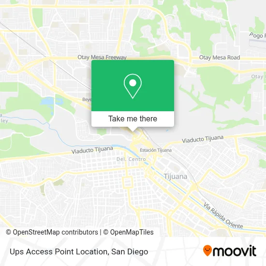 Ups Access Point Location map