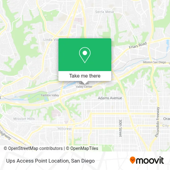 Ups Access Point Location map
