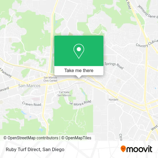 Ruby Turf Direct map
