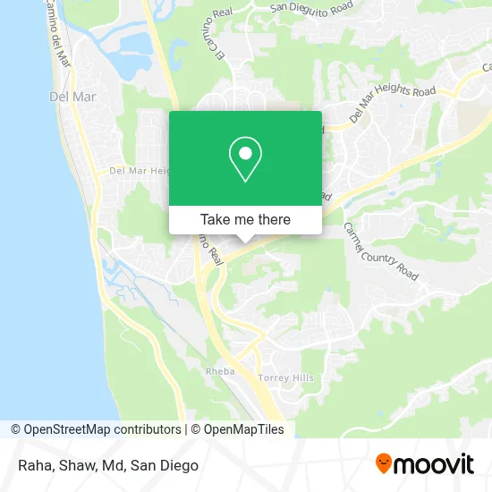 Raha, Shaw, Md map
