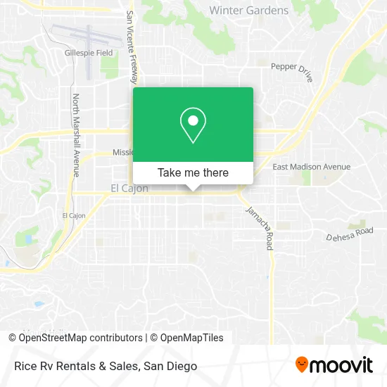 Rice Rv Rentals & Sales map