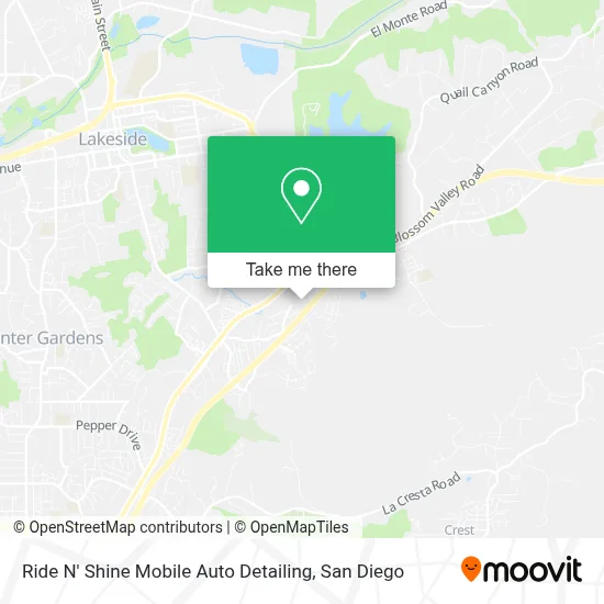 Ride N' Shine Mobile Auto Detailing map
