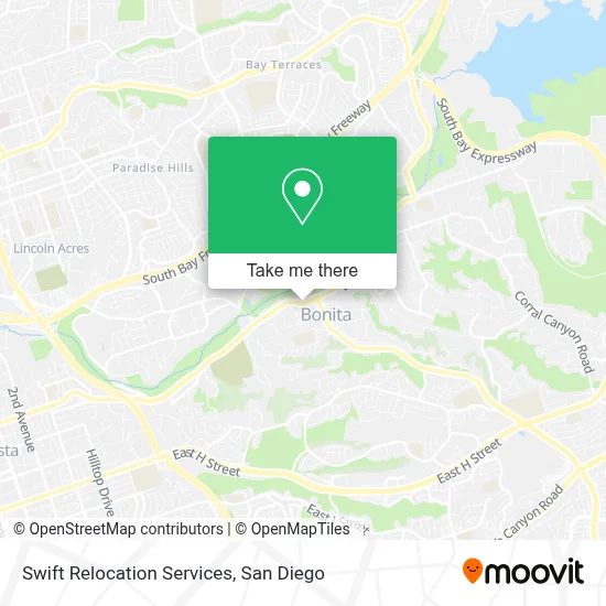 Swift Relocation Services map