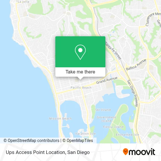 Ups Access Point Location map