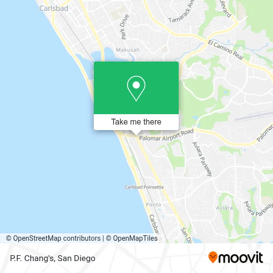 P.F. Chang's map