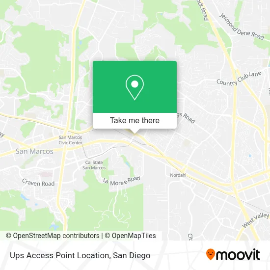 Ups Access Point Location map
