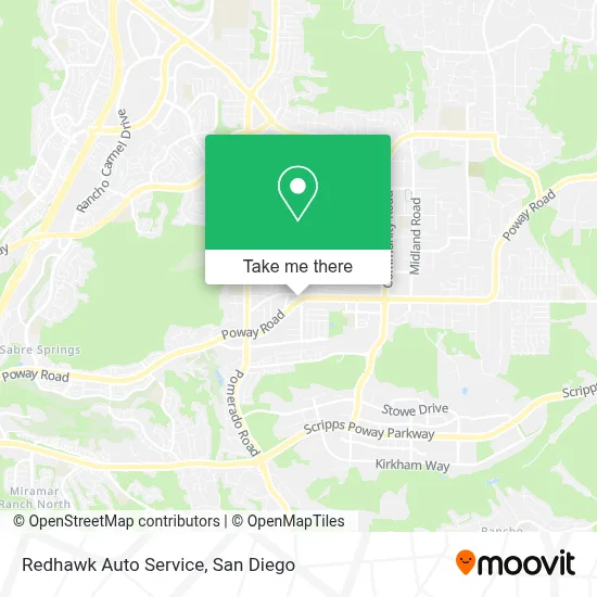 Redhawk Auto Service map