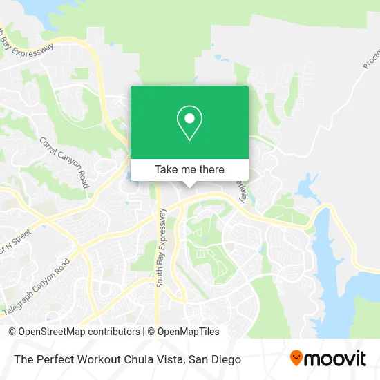 The Perfect Workout Chula Vista map