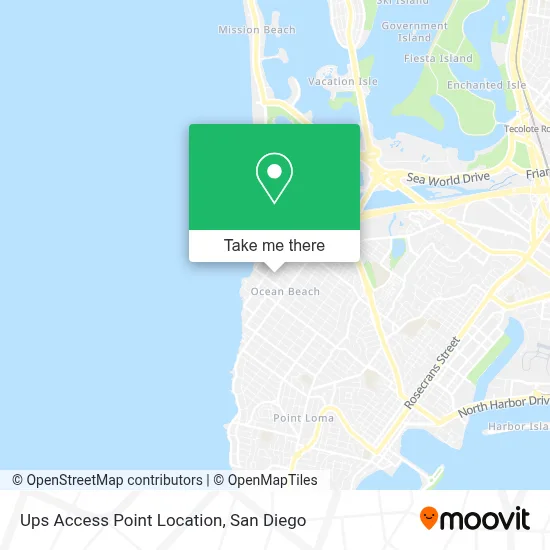 Ups Access Point Location map