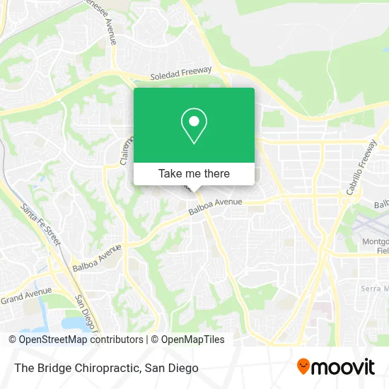 The Bridge Chiropractic map